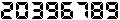 20396767
